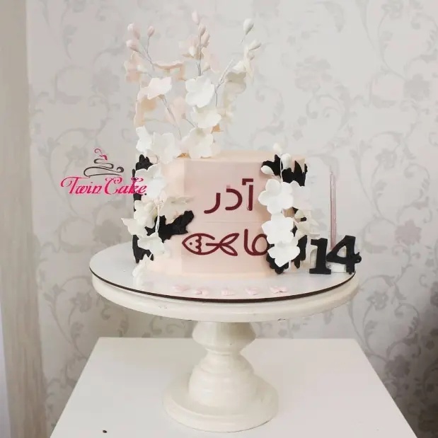 کیک تولد آذر ماهی جان