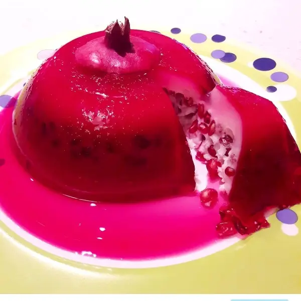 ژله بستنی اناری زیبا