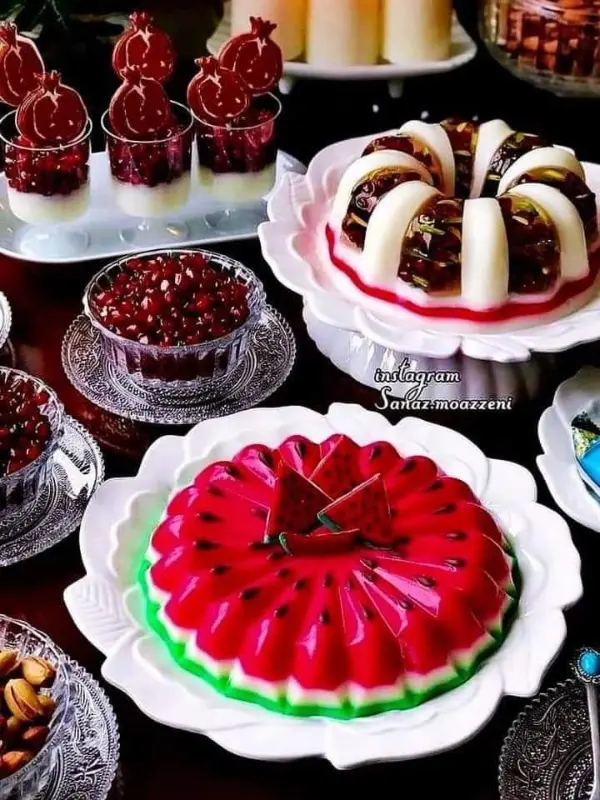 ژله هندوانه شب یلدا