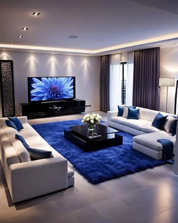 مدل چیدمان مبلمان در سالن مربعی