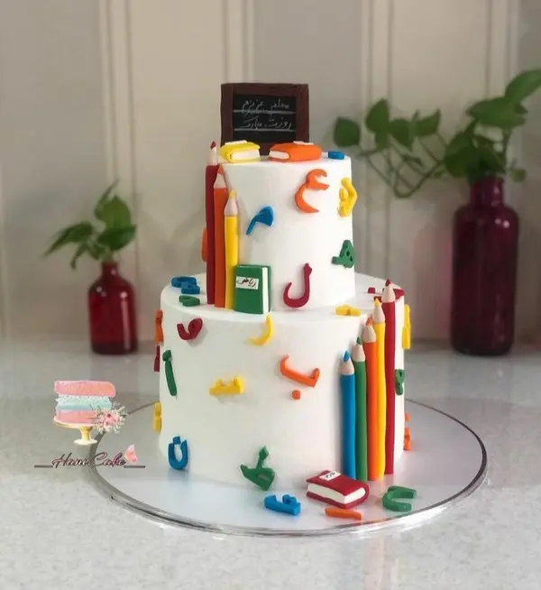 ایده کیک روز معلم