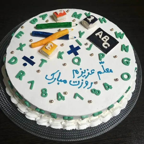 ایده کیک روز معلم