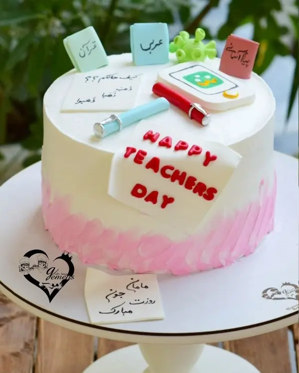 ایده کیک روز معلم