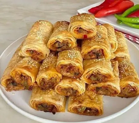رولت گوشت با خمیر هزارلا