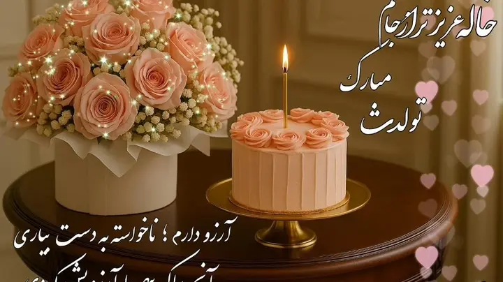 متن شیرین و پر محبت برای تبریک تولد خاله