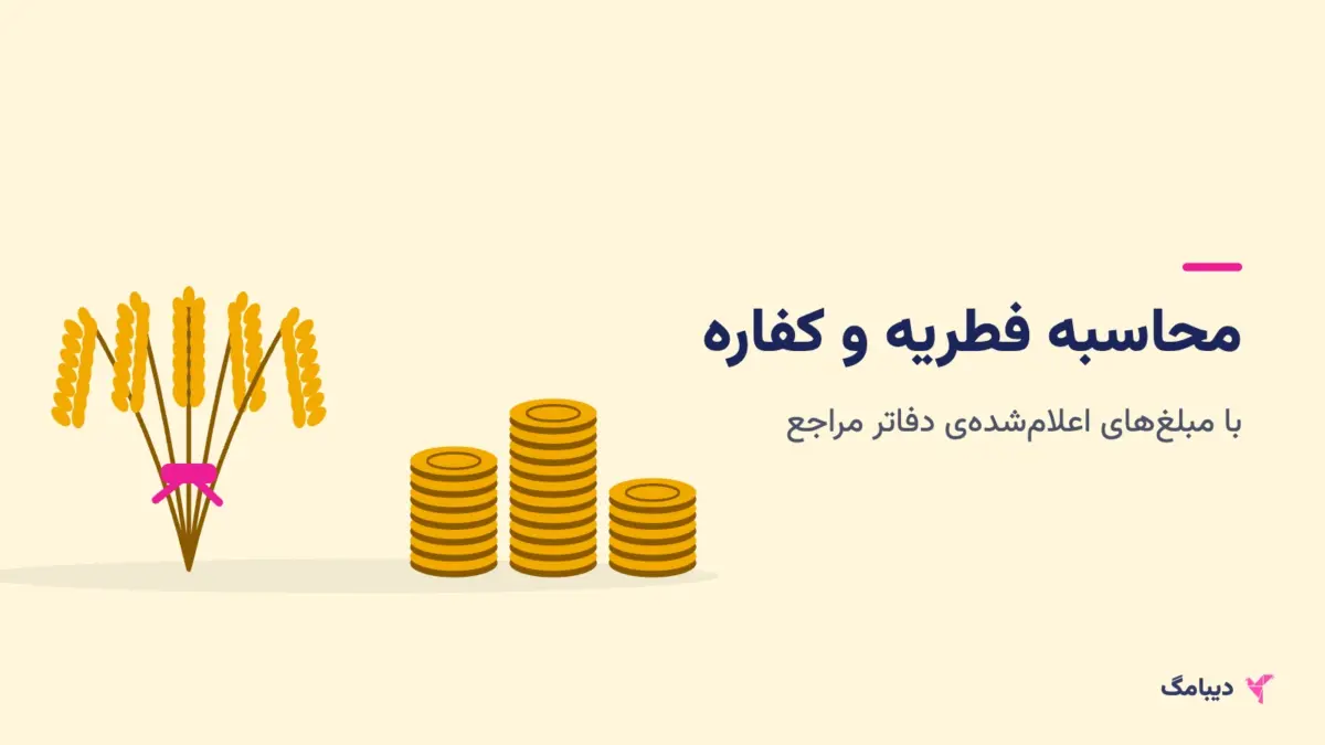 خوشه‌های گندم کنار سکه‌ها؛ زکات فطره و کفاره
