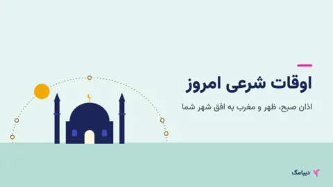 مسیر خورشید در آسمان بالای گنبد و مناره‌های مسجد
